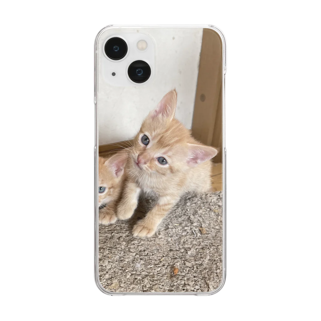 ANAROGUの可愛い猫 Clear Smartphone Case