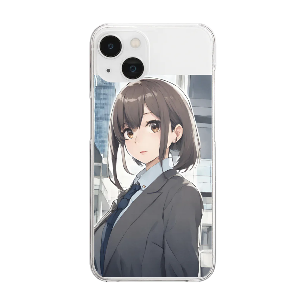 めんたいこの外回りOL Clear Smartphone Case