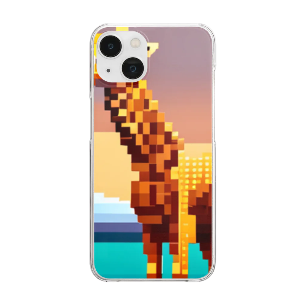 Zep11138のドット絵キリン Clear Smartphone Case