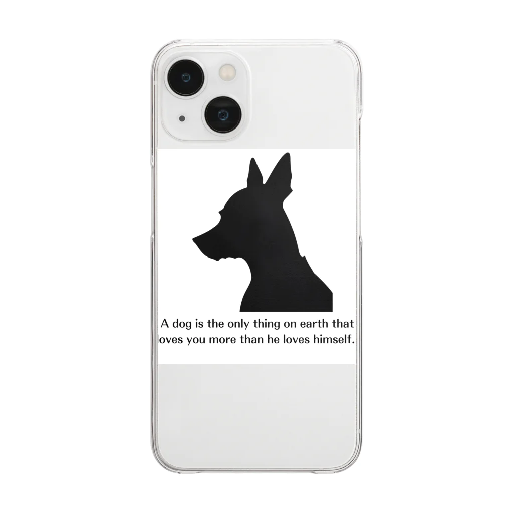 SSYmerketのOriginal goods with "Bonding with Dogs" quotes Clear Smartphone Case