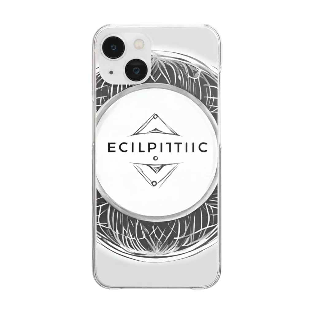 ecliptic thread(モノトーンロゴSHOP)のEcliptic Threads Monochrome Edition クリアスマホケース