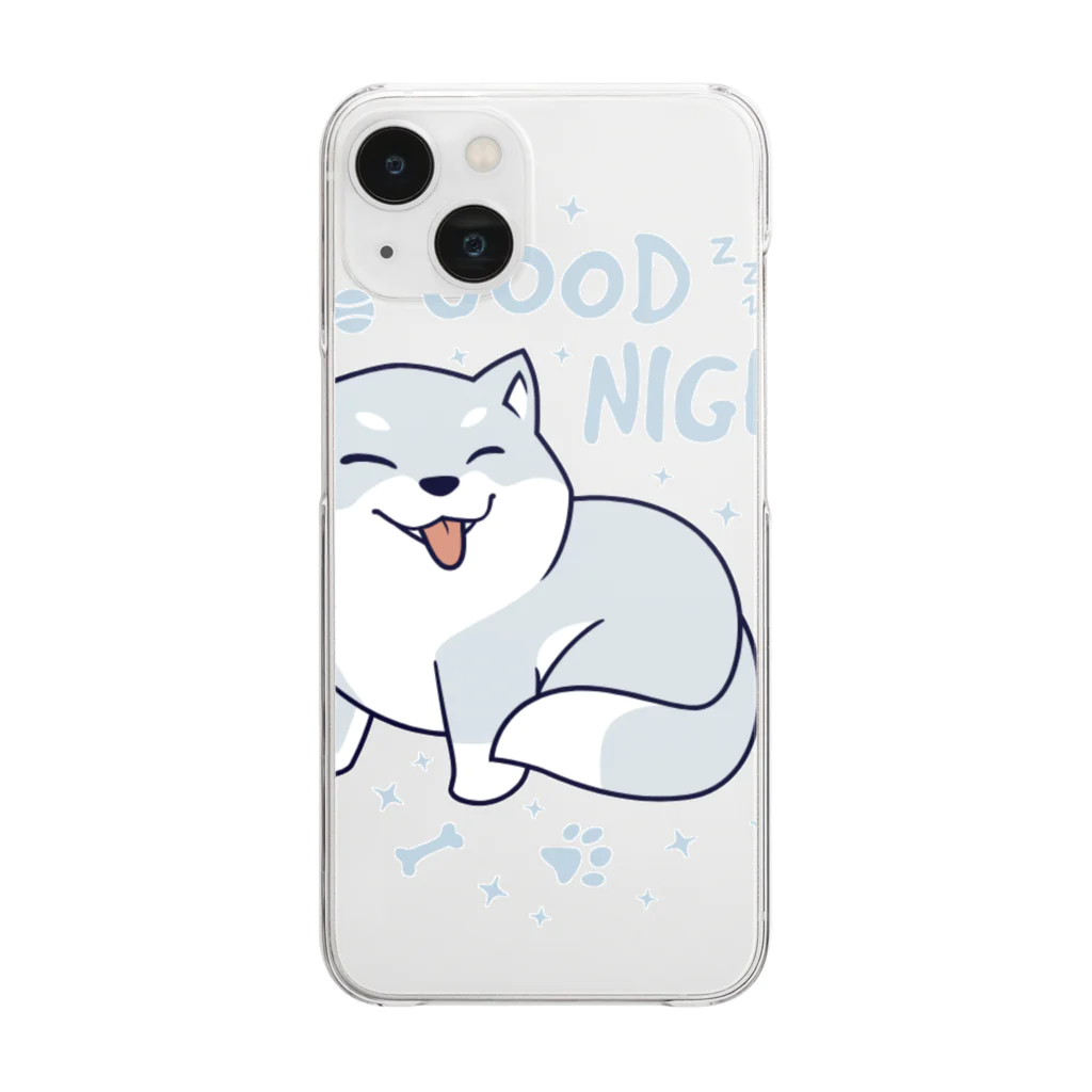 jireh777のグッドナイトワンちゃん Clear Smartphone Case