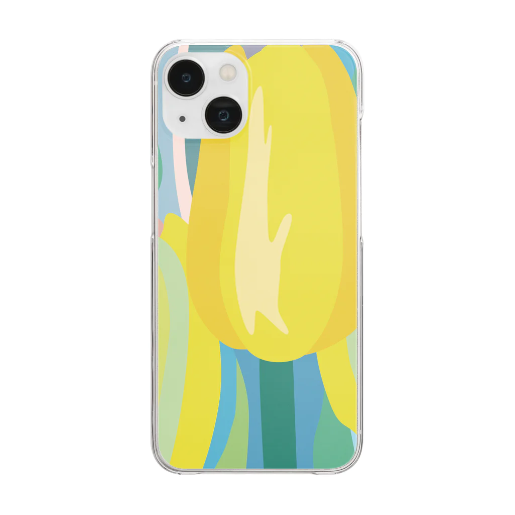 Wonder Bird Forestのチューリップ Clear Smartphone Case