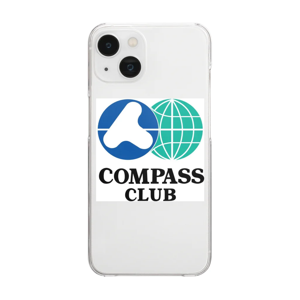 コンパスクラブ：東大阪の卓球場（無料体験あります）のコンパスクラブ （ロゴ） Clear Smartphone Case