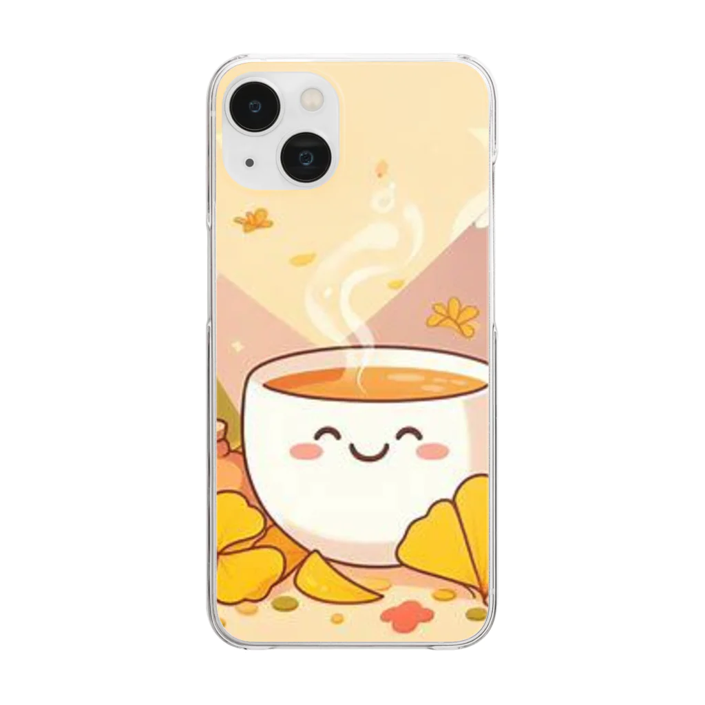 chapinnuのイチョウと紅茶シリーズ② Clear Smartphone Case