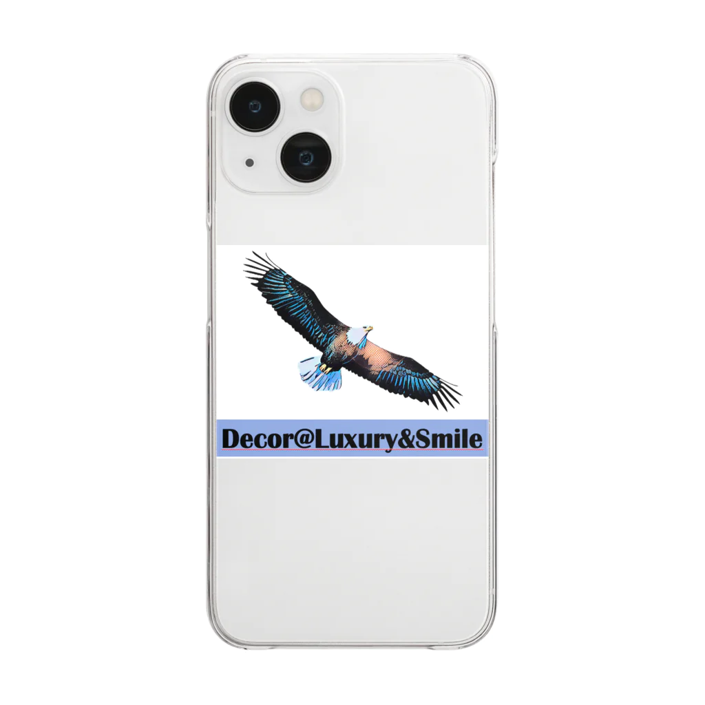 Decor&LuxuryVenusのDecor@Luxury&SmileロゴEagles Clear Smartphone Case