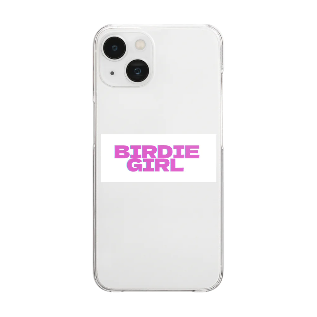 BIRDIE_GIRLのバーディーガールロゴ Clear Smartphone Case