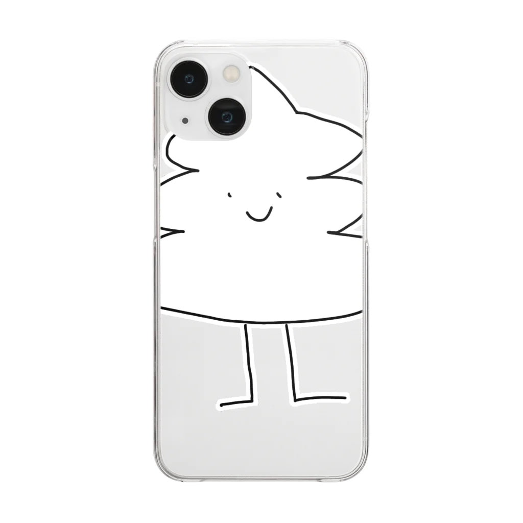 ソフトクリーム屋さんのソフトクリームくん Clear Smartphone Case