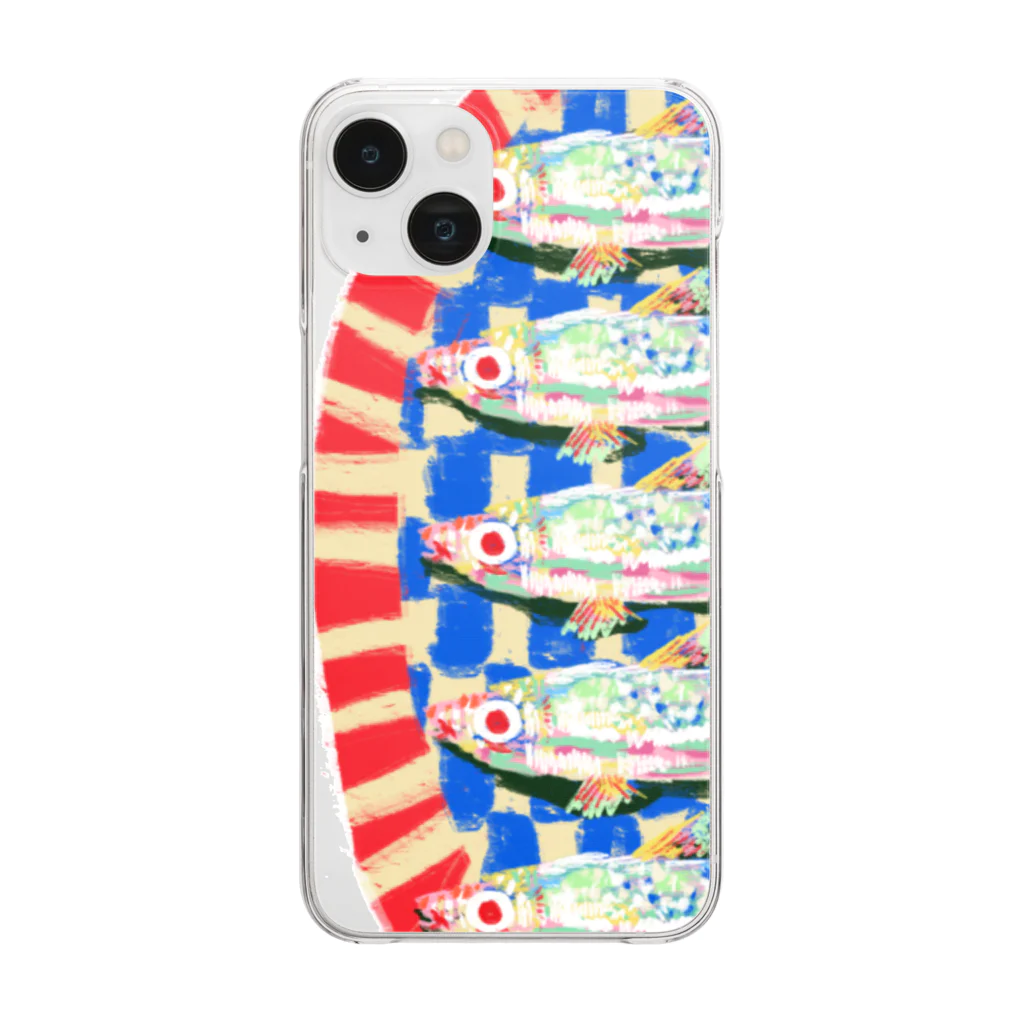 clareclaredoodleのPlate of Sardines Clear Smartphone Case