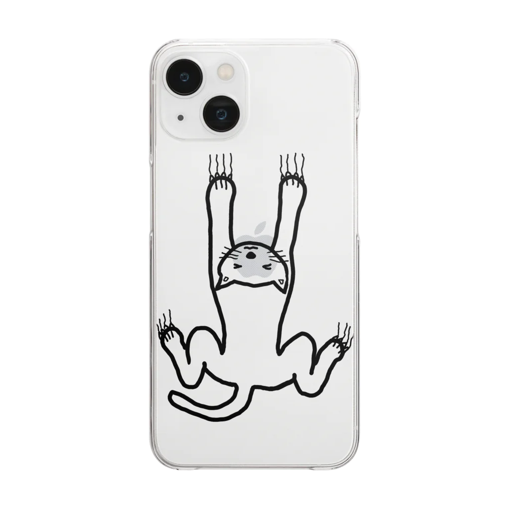 cote2のギリギリねこ Clear Smartphone Case