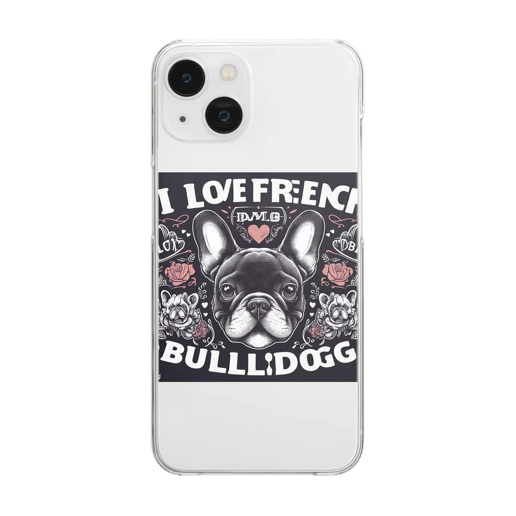 ChicCanvas BoutiqueのI LOVE フレブル　Only One Clear Smartphone Case