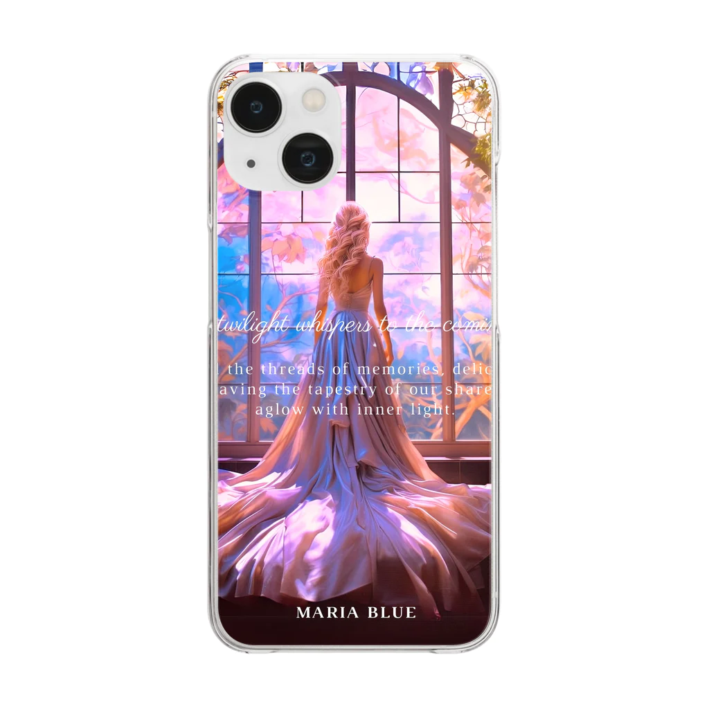 マリア⭐︎ブルーの"Twilight Serenity Canvas Print"トワイライトセレニティ Clear Smartphone Case