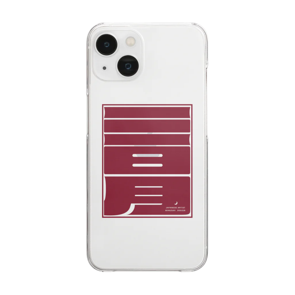 Mikazuki Designの[三日月] - オリジナルグッズ Clear Smartphone Case
