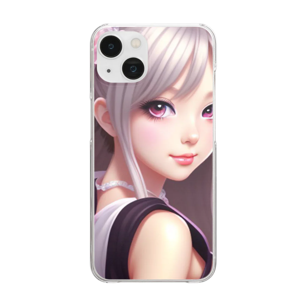 KSK SHOPのセクシー美少女アイドル Clear Smartphone Case