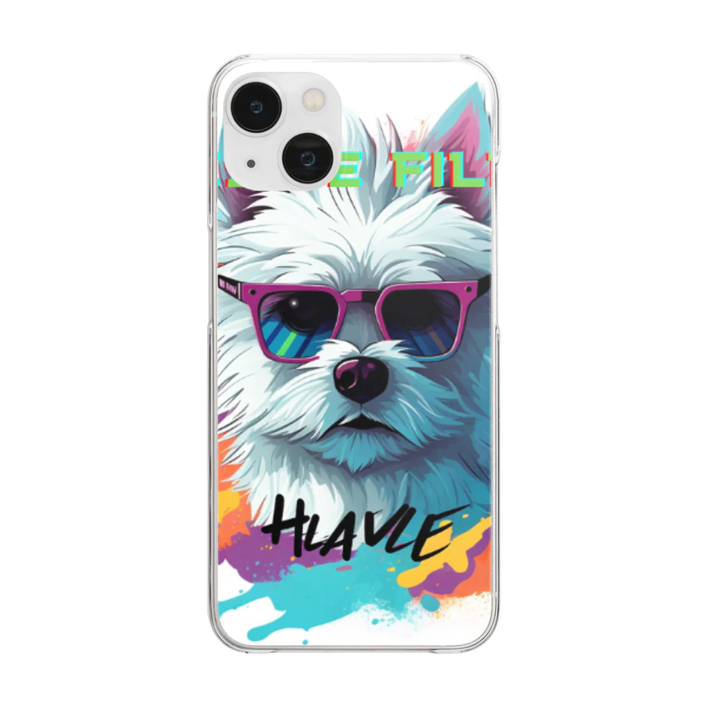 WESTIE_FILMSのWESTIEグッズです‼️ Clear Smartphone Case