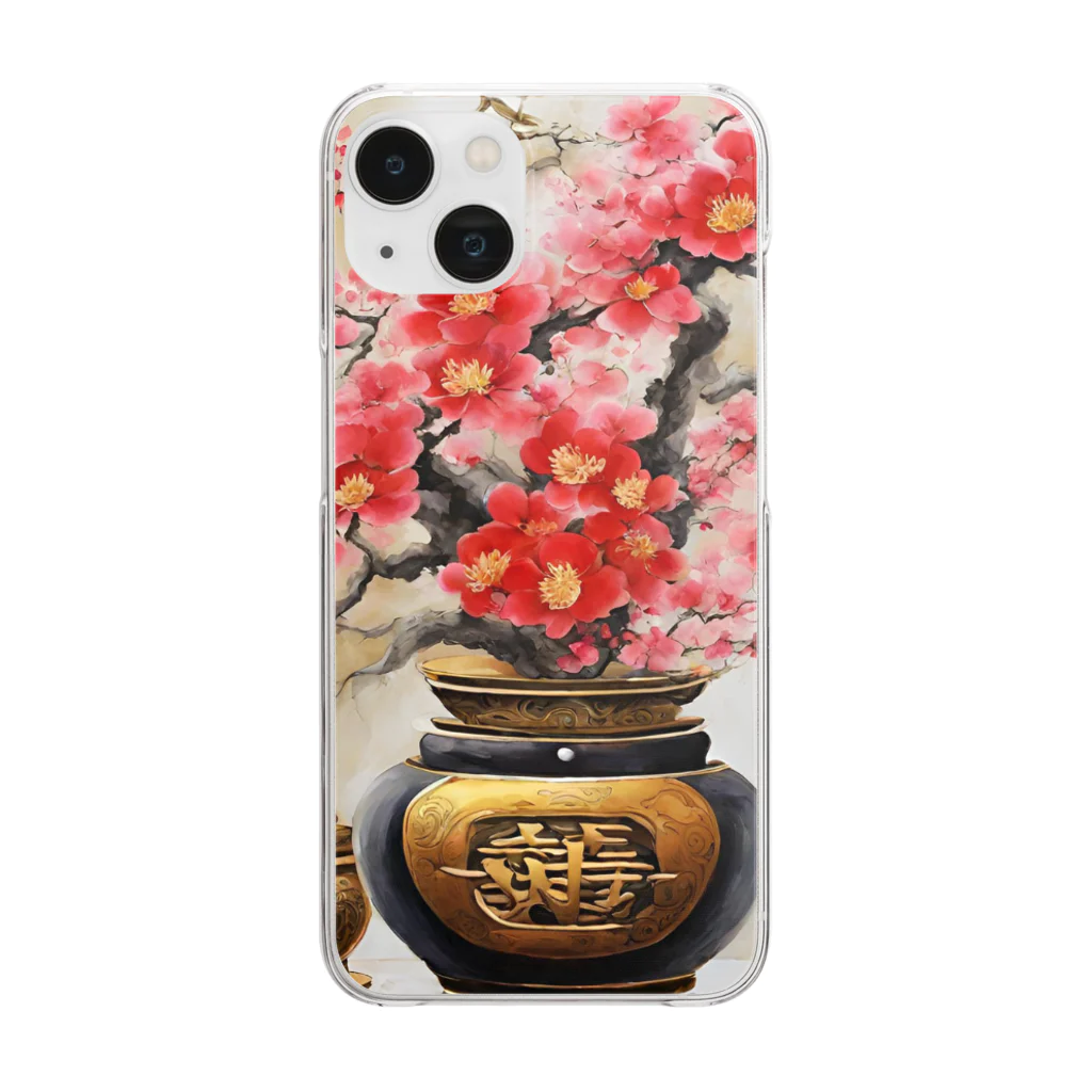 style2469の金運爆上げ風水画 Clear Smartphone Case