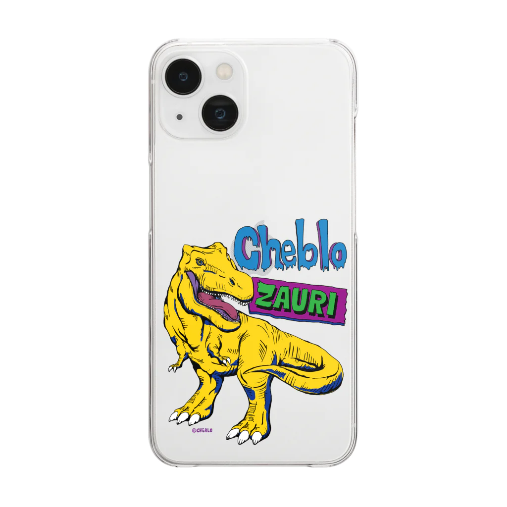 CHEBLOのZAURI △Yellow▼ Clear Smartphone Case