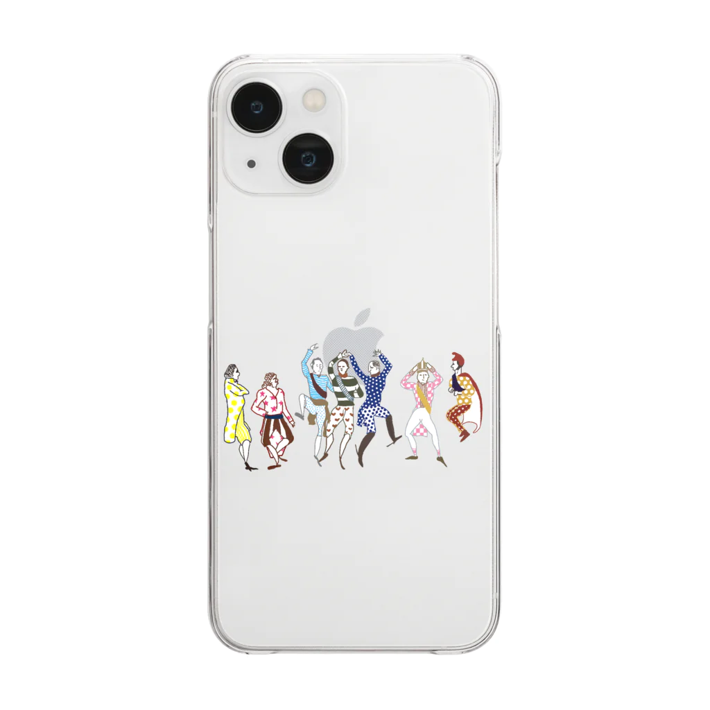 sagarooの会議は踊る 集合 Clear Smartphone Case