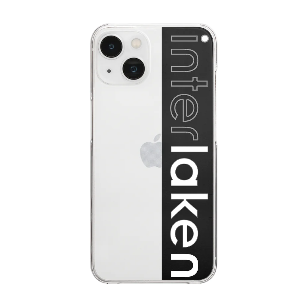 interlakenのinterlaken vertical logo Clear Smartphone Case