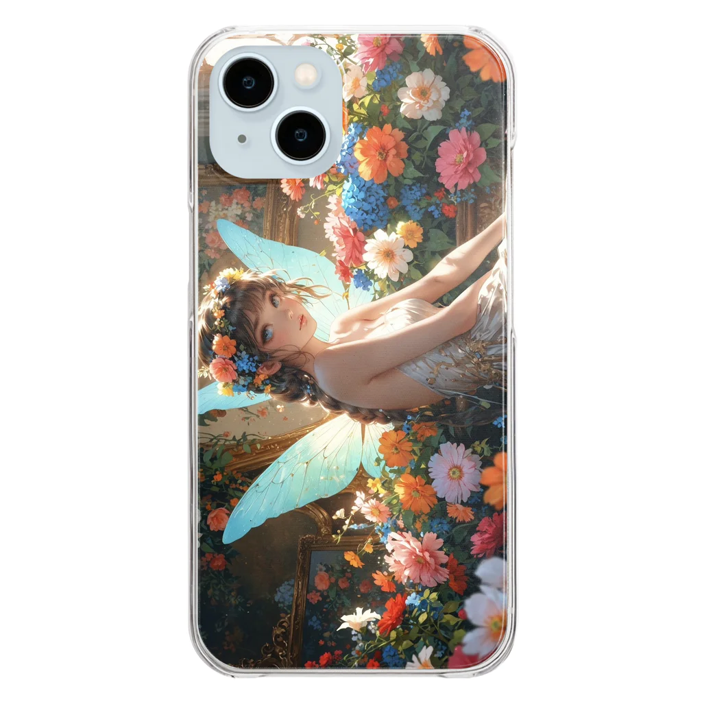 UNIQUE〜AIアートショップ〜の花の妖精② Clear Smartphone Case