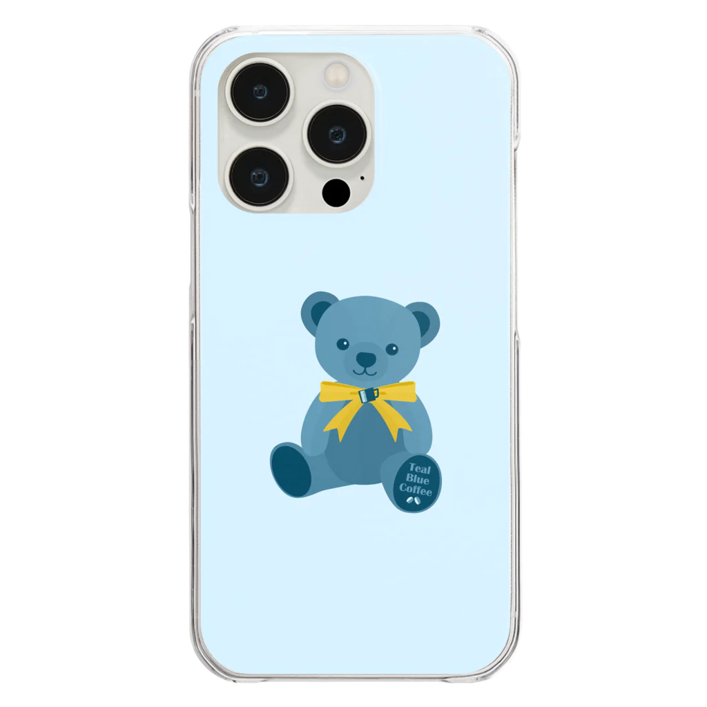 Teal Blue CoffeeのReserved seats Clear Smartphone Case