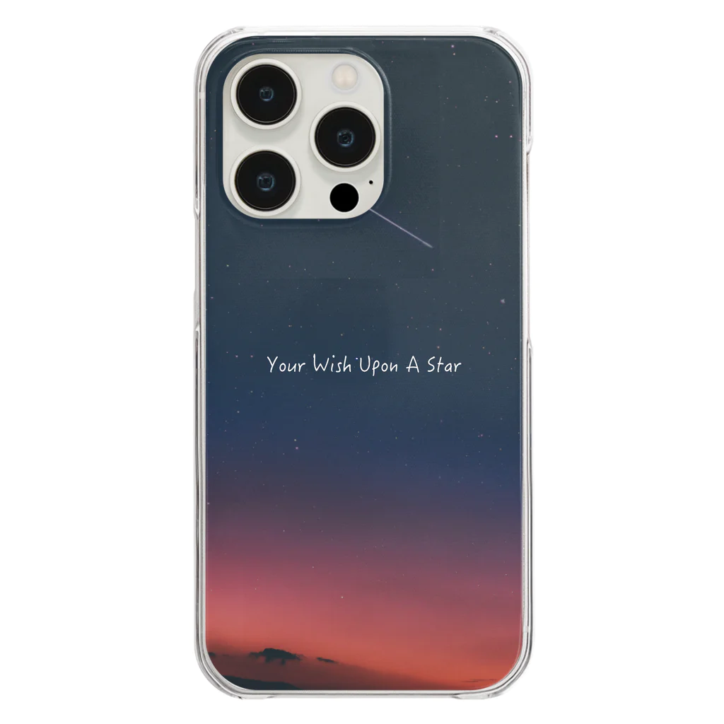 SPACE++の" Your Wish Upon A Star " Clear Smartphone Case