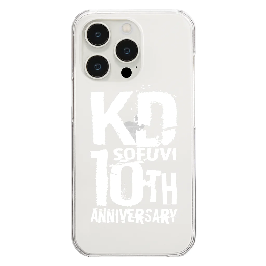 KAGEMARU ARTのKD Sofubi 10th Anniversaryロゴ Clear Smartphone Case