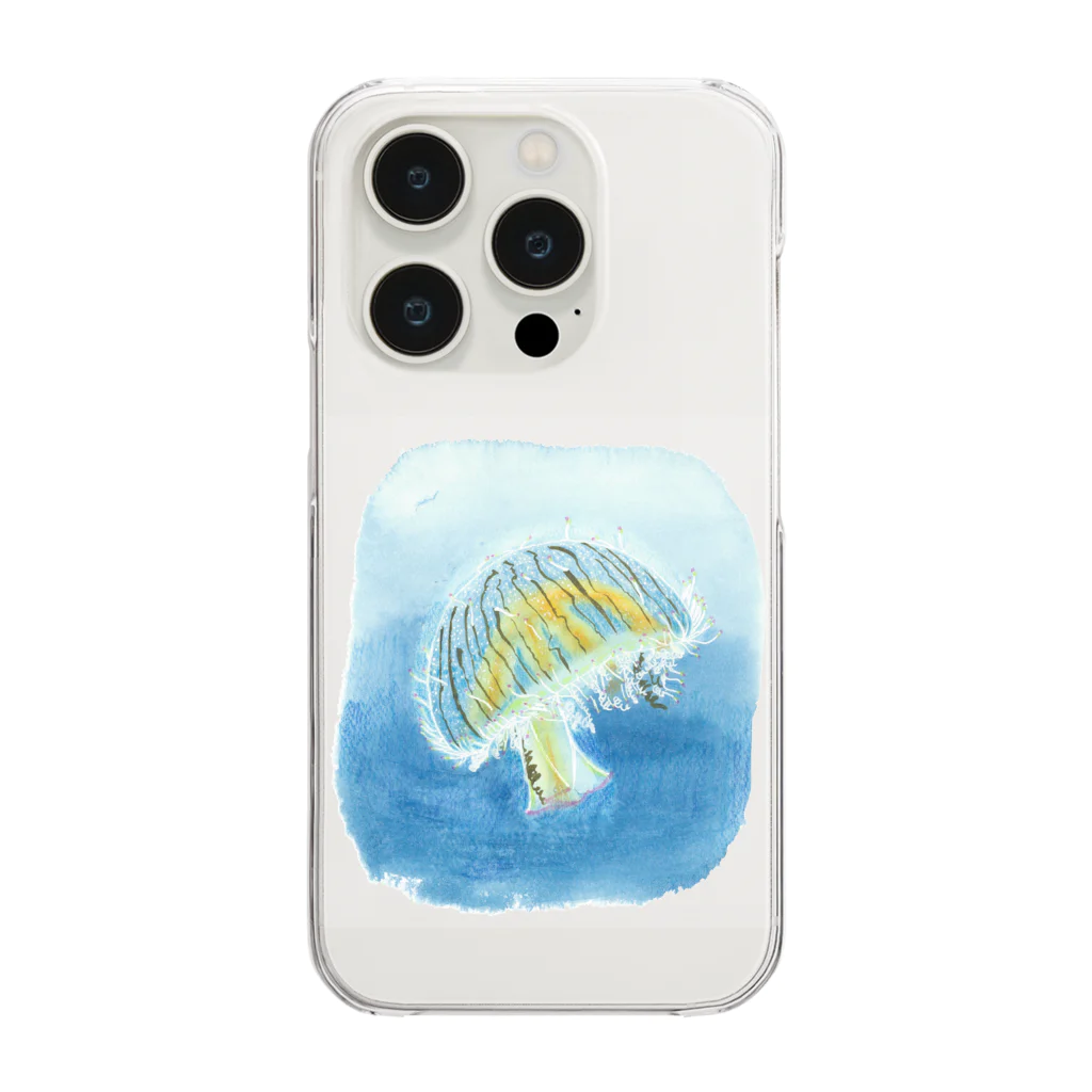 caracol-theaterのハナガサクラゲ Clear Smartphone Case