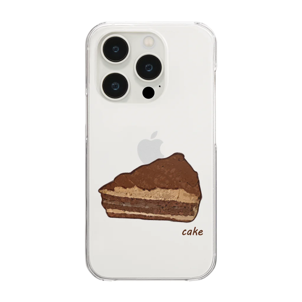 脂身通信Ｚのチョコレートケーキ Clear Smartphone Case