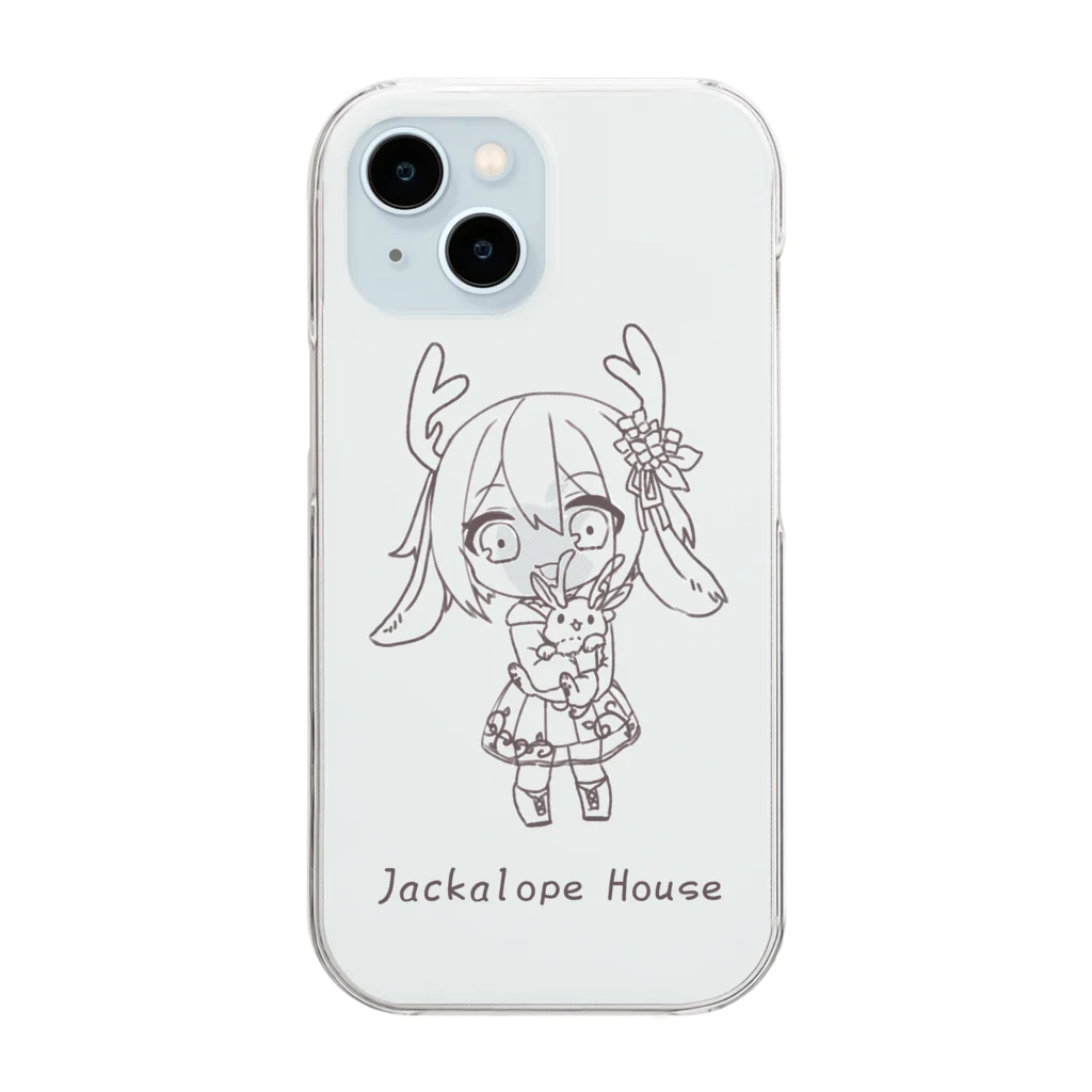 Jackalope Houseのホルンちゃん クリアスマホケース