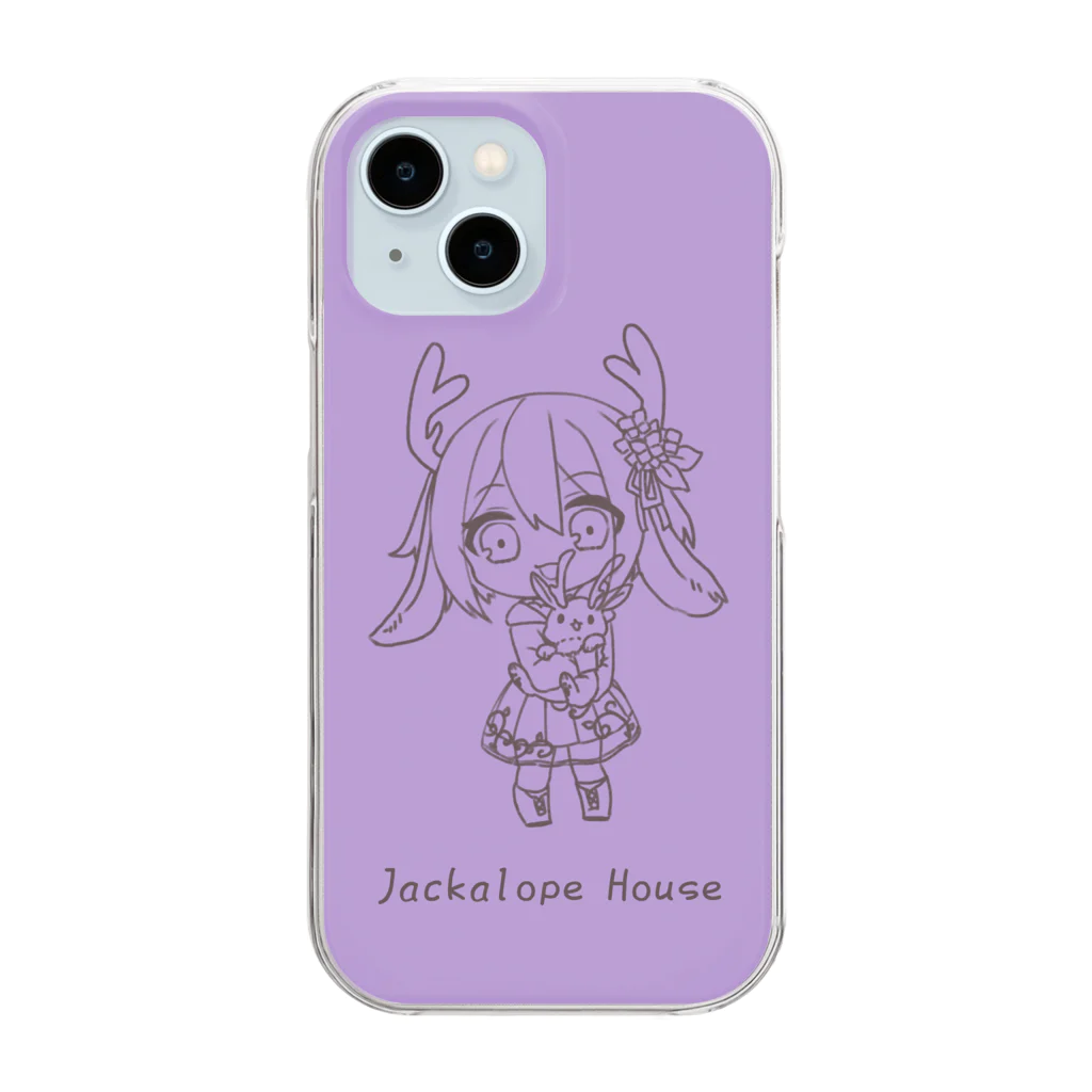 Jackalope Houseのホルンちゃん Clear Smartphone Case