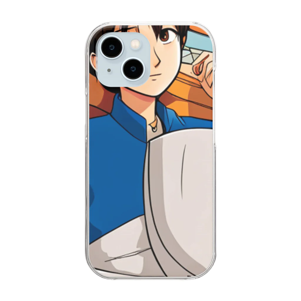 cameron2の料理BOY Clear Smartphone Case