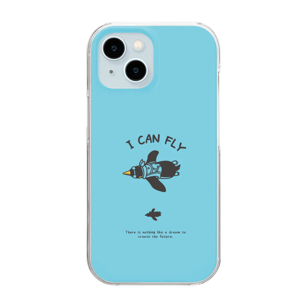 ari designのペンギンの夢 Clear Smartphone Case