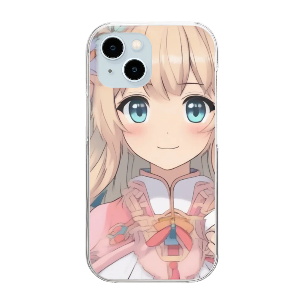 cameron2のほわほわガール Clear Smartphone Case