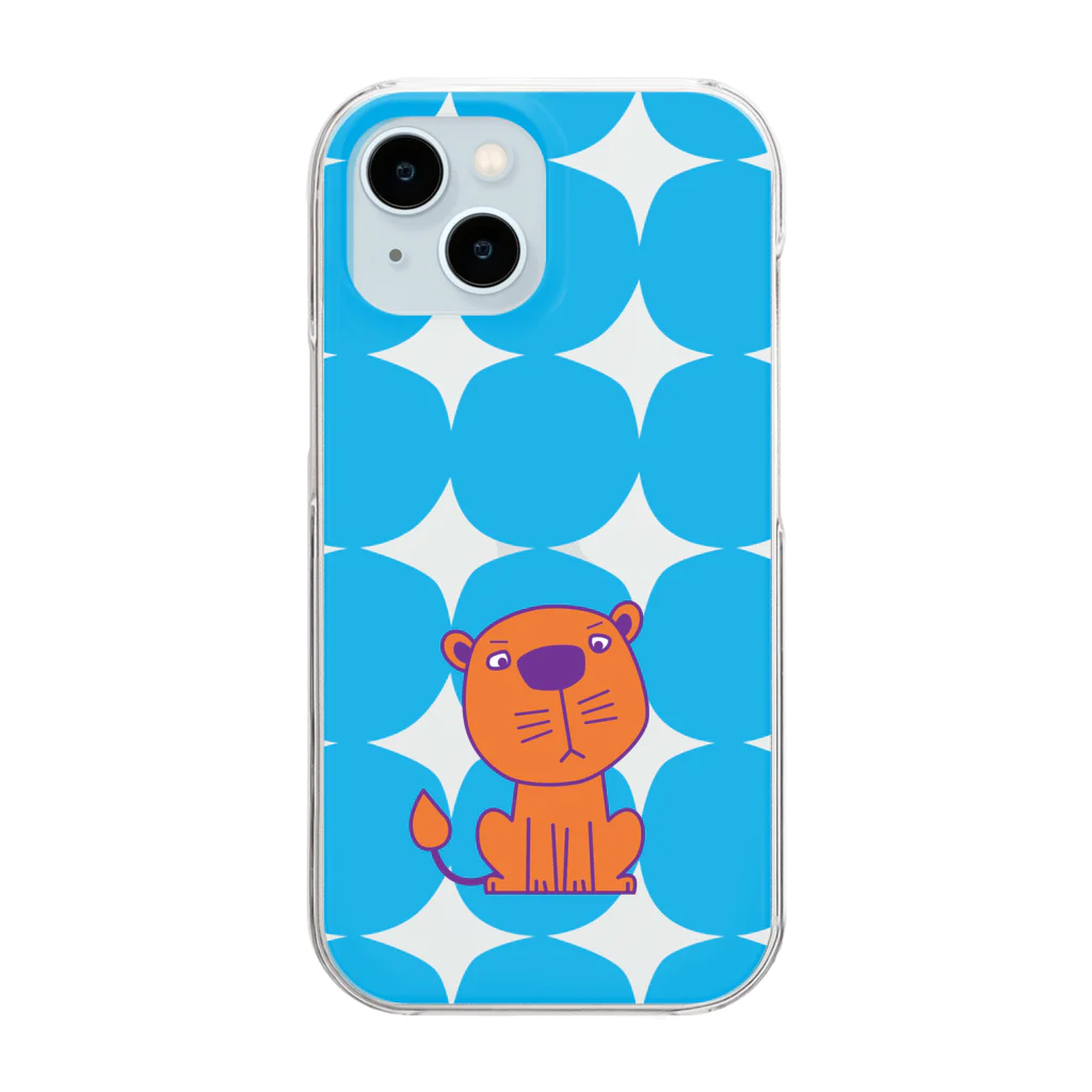 ねこじゃらしのカラフルな猫科動物 -colorful felines- Clear Smartphone Case