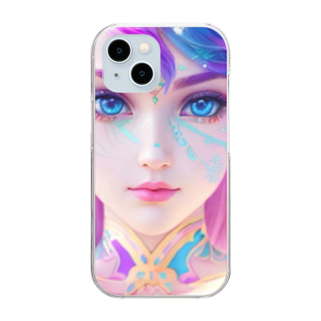 💖宇宙整体♪🌈♪こころからだチャンネル♪💖のuniversal mermaid REINA Clear Smartphone Case