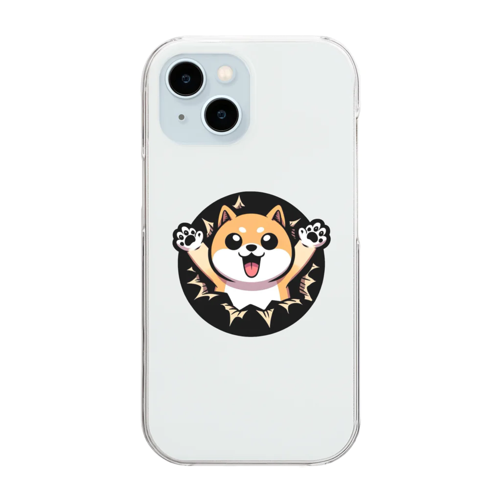 ショップリトのしば犬きくまるグッズ Clear Smartphone Case