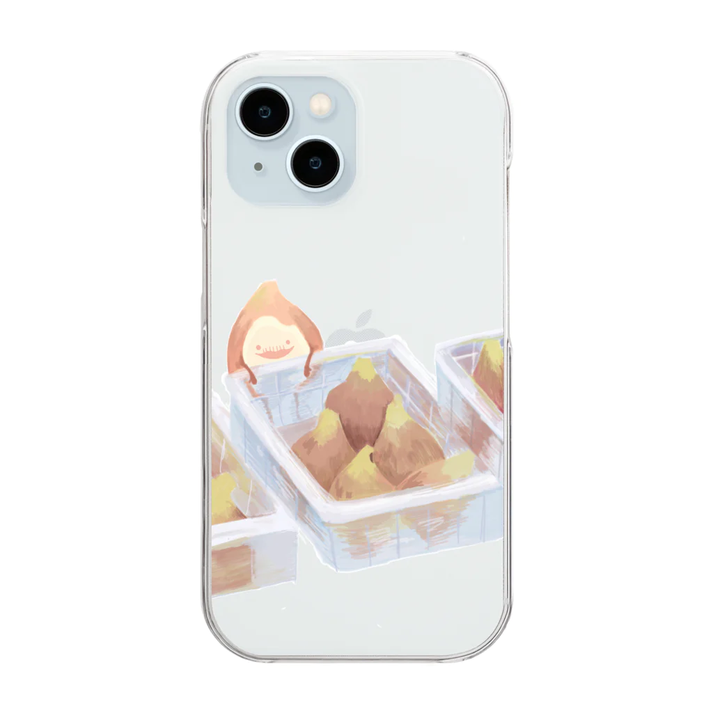 amuのひょこりイチジクちゃん Clear Smartphone Case