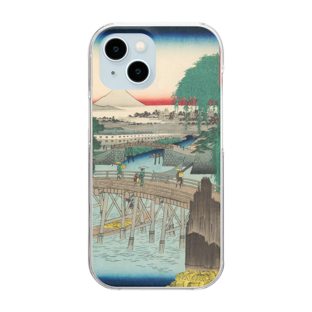 浮世絵屋の広重「冨二三十六景①　東都一石ばし」歌川広重の浮世絵 Clear Smartphone Case