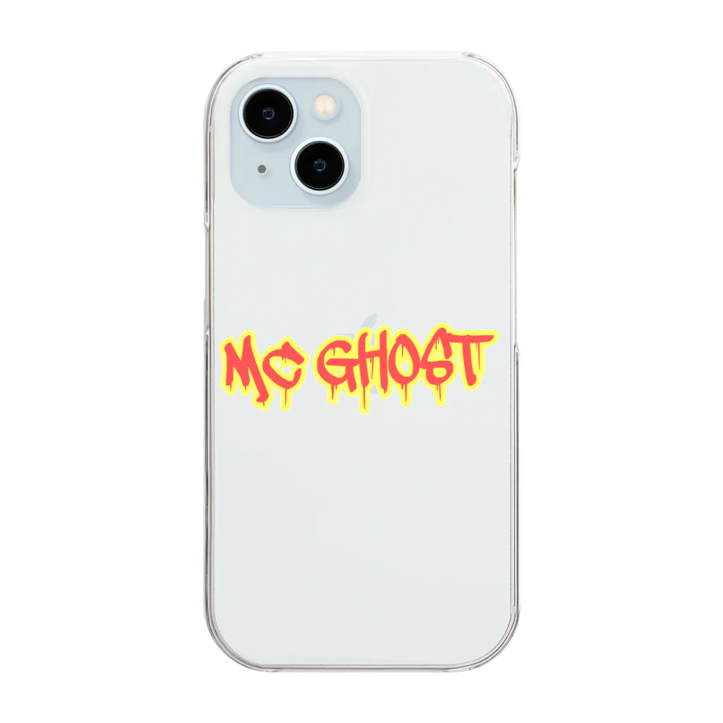 yokohama ghost(ホラー商品を販売中！)のMC GHOST ・ロゴオリジナルグッズ Clear Smartphone Case