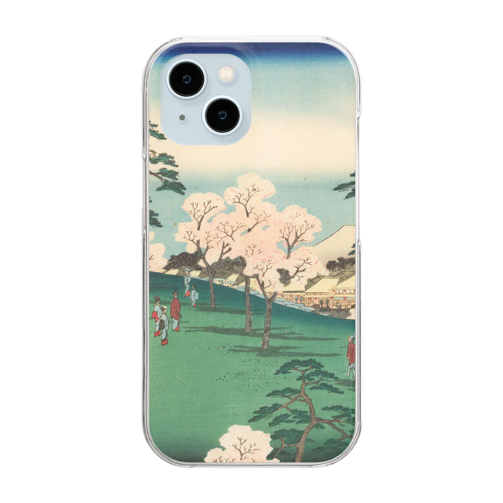 浮世絵屋の広重「冨二三十六景⑧　東都あすか山」歌川広重の浮世絵 Clear Smartphone Case