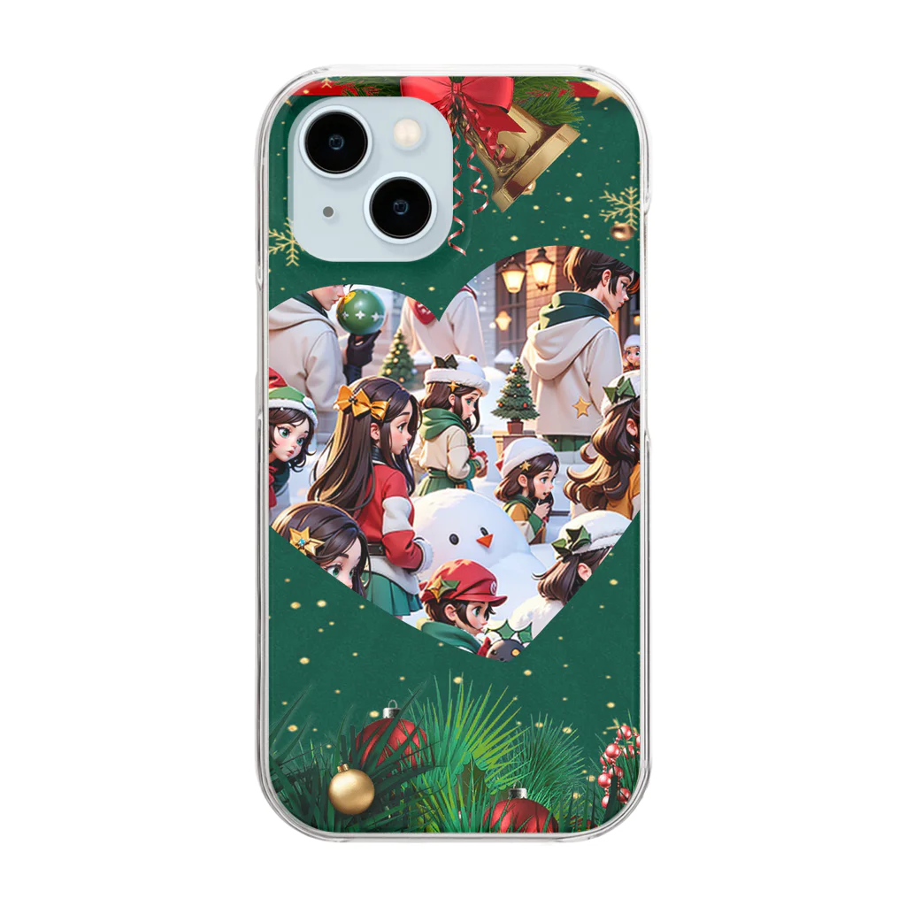 💖宇宙整体♪🌈♪こころからだチャンネル♪💖のmerry Xmas　〜癒しの時〜 Clear Smartphone Case