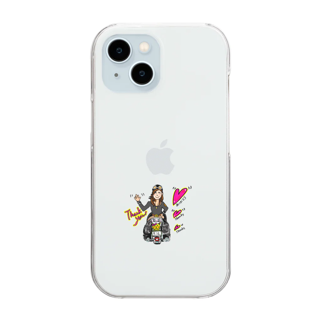 ateliers-jamumuのえびばでぃハーレRie Clear Smartphone Case