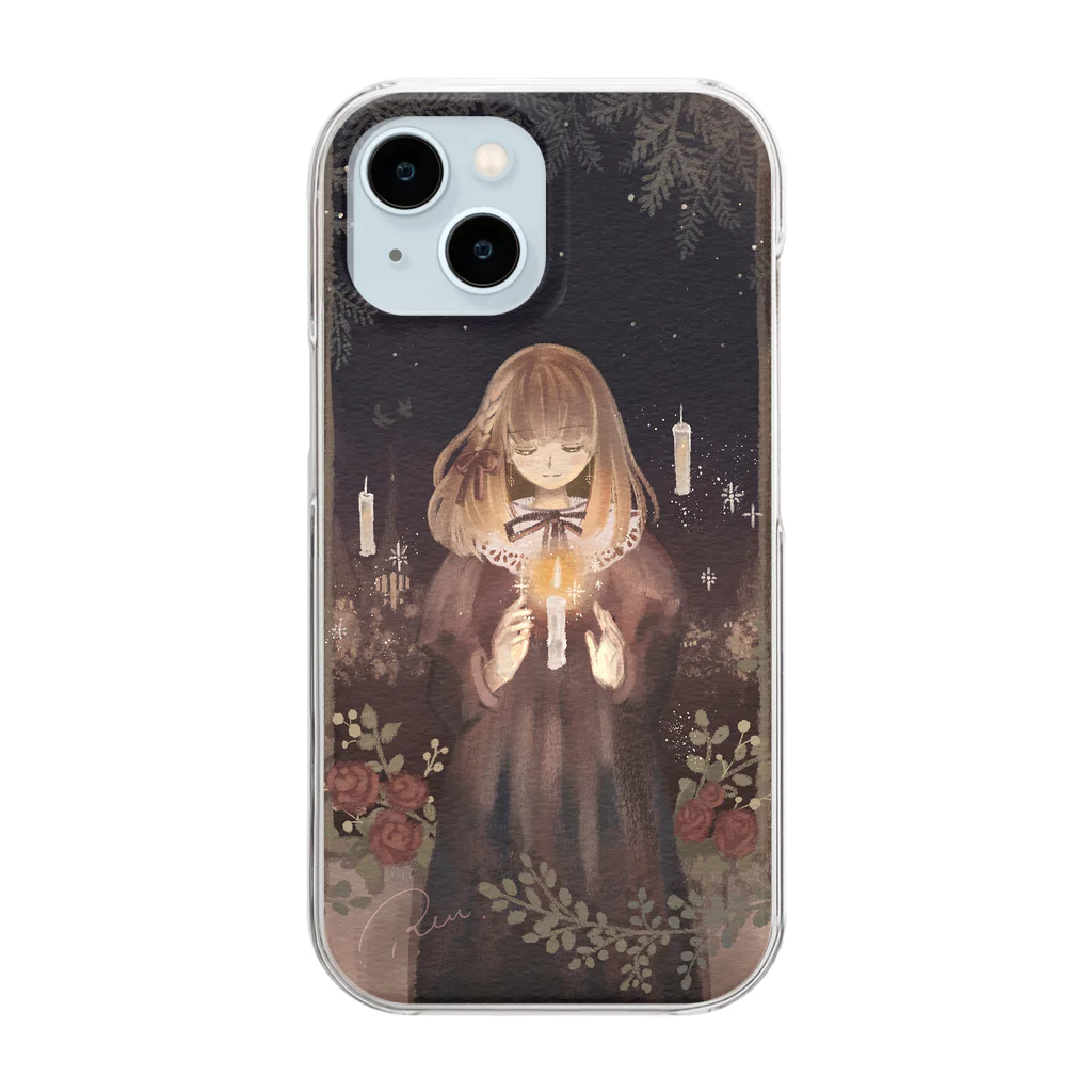 Joy. Ree Illustration SUZURI Shop のLight - vertical  Clear Smartphone Case