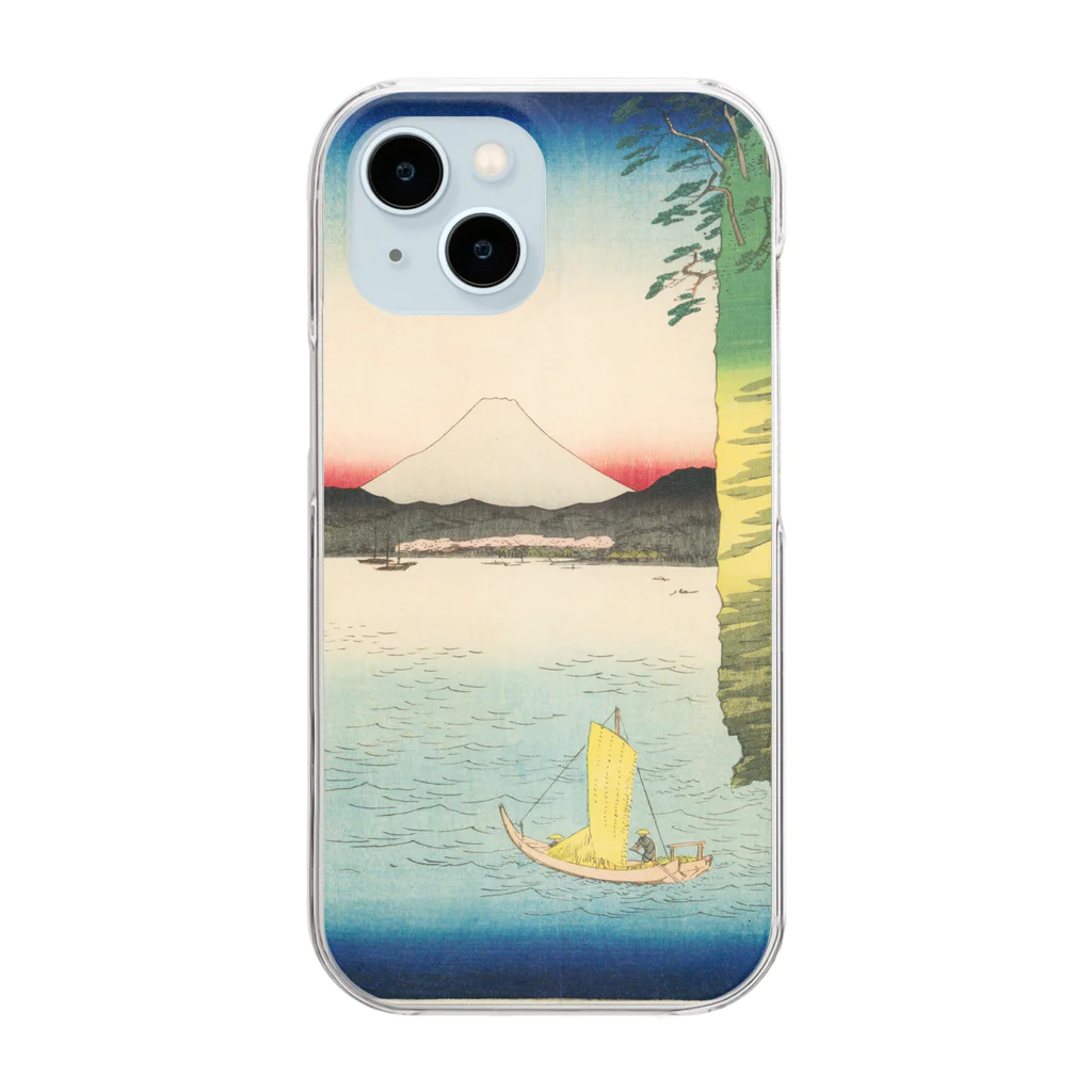 浮世絵屋の広重「冨二三十六景⑯　武蔵本牧のはな」歌川広重の浮世絵 Clear Smartphone Case