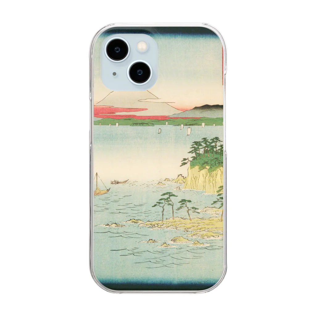 浮世絵屋の広重「冨二三十六景⑰　相州三浦之海上 」歌川広重の浮世絵 Clear Smartphone Case