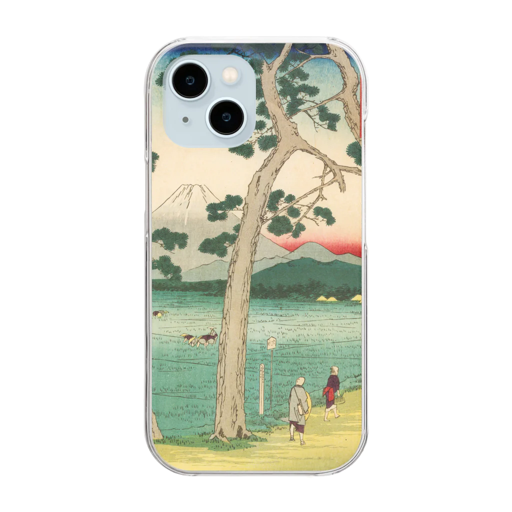 浮世絵屋の広重「冨二三十六景㉕　東海堂左り不二」歌川広重の浮世絵 Clear Smartphone Case