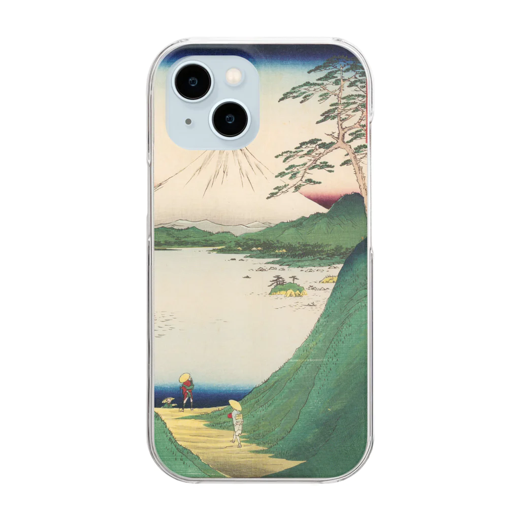 浮世絵屋の広重「冨二三十六景㉚　甲斐御坂越 」歌川広重の浮世絵 Clear Smartphone Case