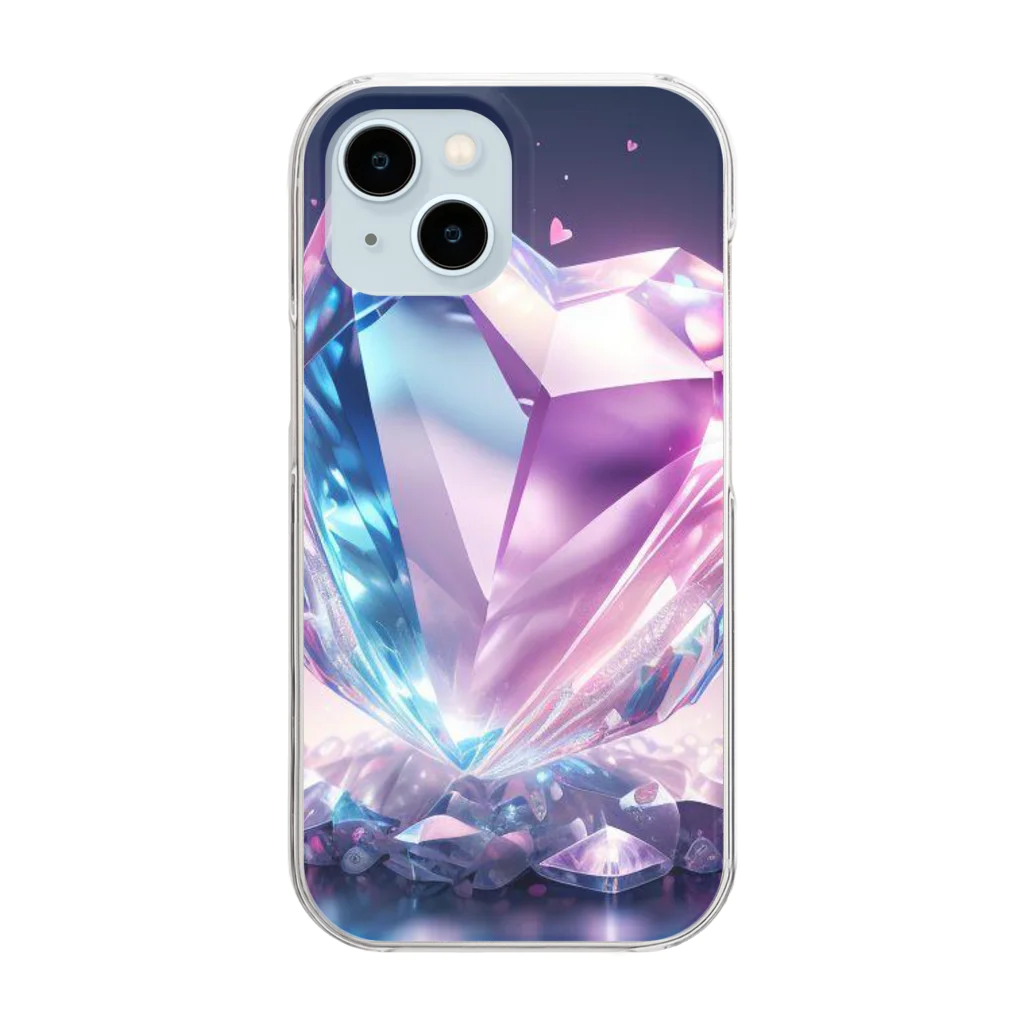 3tomo6's shopのValentine 水晶 Clear Smartphone Case