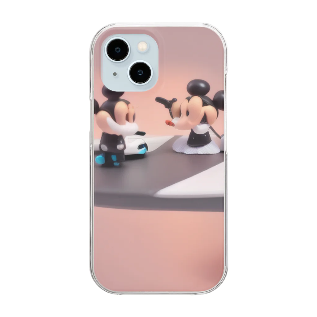 CHIKUSHOのプレーン・クレイジー スマホケース Clear Smartphone Case